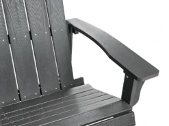 Ławka ogrodowa ADIRONDACK 125 cm Ciemnoszary