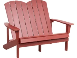 Ławka ogrodowa ADIRONDACK 125 cm Czerwony