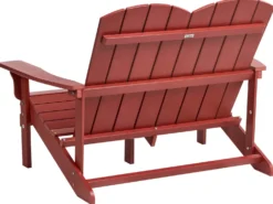 Ławka ogrodowa ADIRONDACK 125 cm Czerwony