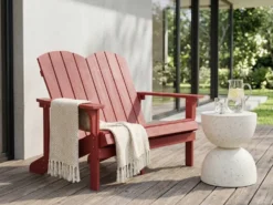 Ławka ogrodowa ADIRONDACK 125 cm Czerwony