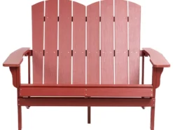 Ławka ogrodowa ADIRONDACK 125 cm Czerwony