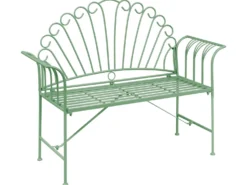 Ławka ogrodowa CAVINIA 125 cm Metal Zielony