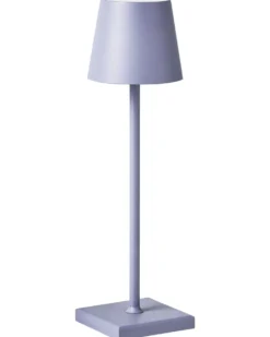 Bezprzewodowa lampa stołowa LED BACEIRO Metal Jasnofioletowy