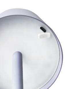 Bezprzewodowa lampa stołowa LED BACEIRO Metal Jasnofioletowy