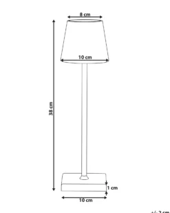 Bezprzewodowa lampa stołowa LED BACEIRO Metal Jasnofioletowy