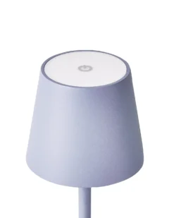 Bezprzewodowa lampa stołowa LED BACEIRO Metal Jasnofioletowy