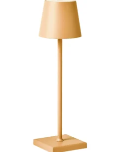 Bezprzewodowa lampa stołowa LED BACEIRO Metal Pomarańczowy