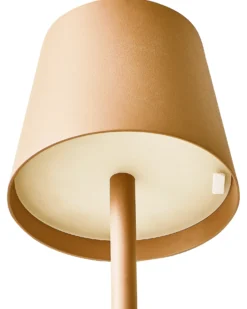 Bezprzewodowa lampa stołowa LED BACEIRO Metal Pomarańczowy