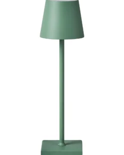 Bezprzewodowa lampa stołowa LED BACEIRO Ze ściemniaczem Metal Zielony