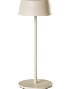 Bezprzewodowa lampa stołowa LED GUDER Ze ściemniaczem Metal Beżowy