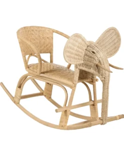 Bujak na biegunach Słoń AMPOLLINO Rattan Naturalny