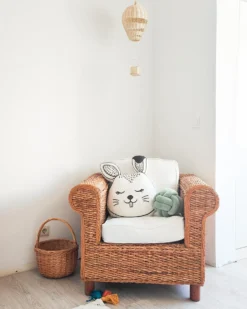 Dekoracja ścienna Balon BEMBA Rattan 60 cm Naturalny