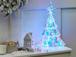 Dekoracja LED UNUKA Choinka 40 cm Kolorowy