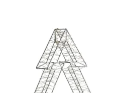 Dekoracja ogrodowa LED AKERAN Choinka 60 cm Srebrny