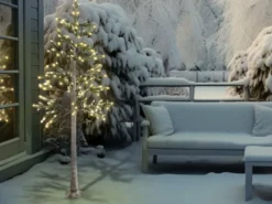 Dekoracja ogrodowa LED ALBIONI Drzewko 180 cm Biały
