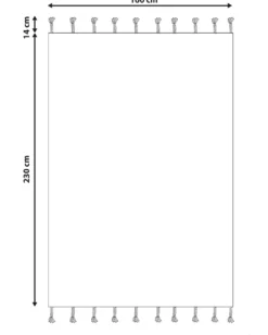 Dywan AGADIR Złamana biel 160 x 230 cm Bawełna