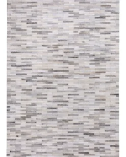 Dywan AHILLI Szary 160 x 230 cm Skóra naturalna