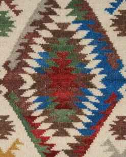 Dywan AREVIK Kolorowy 80 x 150 cm Wełna Kilim