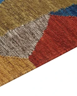 Dywan ARZAKAN Kolorowy 160 x 230 cm Wełna Kilim