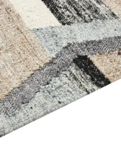 Dywan AYGEZARD Kolorowy 160 x 230 cm Wełna Kilim
