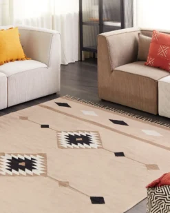 Dywan BERDIK Kolorowy 200 x 300 cm Bawełna Kilim