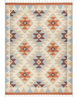 Dywan DILIJAN Kolorowy 160 x 230 cm Bawełna Kilim