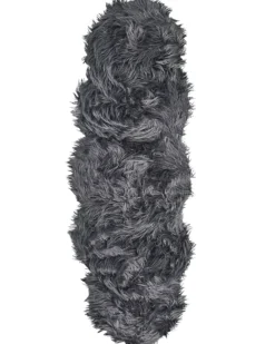Dywan ze sztucznego futra MAMUNGARI Ciemnoszary 60 x 180 cm