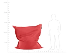 Fotel worek 300 L FUZZY 140 cm 180 cm Czerwony