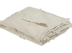 Koc ACACIA Bawełna 130 x 160 cm Beżowy
