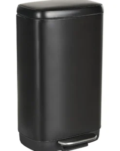 Kosz na śmieci z pedałem 30 L ECOCOLLECT Metal Czarny