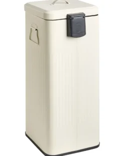 Kosz na śmieci z pedałem 30 L ECOCOMFORT Metal Beżowy