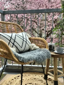 Krzesło do jadalni CANORA Rattan Naturalny