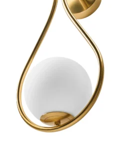 Lampa ścienna AUROUE Złoty Metal