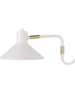 Lampa ścienna BALIEM Biały Metal Regulowana