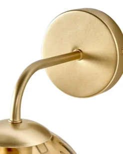 Lampa ścienna BOOMI Ciemnobrązowy Szkło