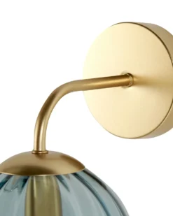 Lampa ścienna BOOMI Niebieski Metal