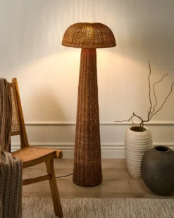 Lampa podłogowa ALERO Rattan Naturalny