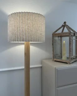 Lampa podłogowa BELESSA Len Jasnobeżowy