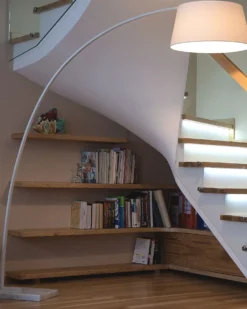 Lampa podłogowa BENUE Metal Biały