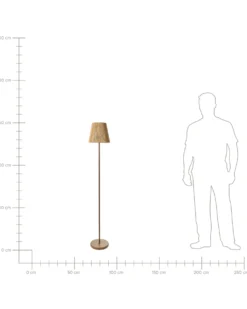 Lampa podłogowa HANGER Metal Brązowy