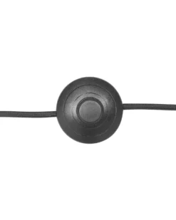 Lampa podłogowa HETTON Regulowana Drewno dębowe Czarny