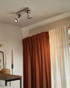 Lampa spot 2-punktowa BARO Regulowana Metal Biały