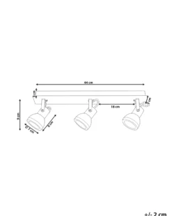 Lampa spot 3-punktowa BARO Regulowana Metal Biały