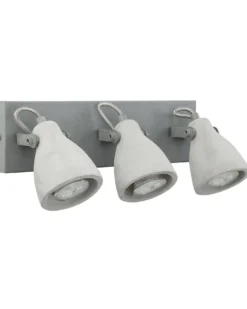 Lampa spot 3-punktowa MISTAGO Szary Beton Regulowana