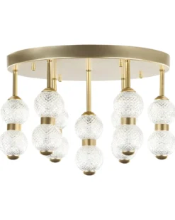 Lampa sufitowa YOWAKA Metal Złoty