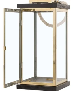 Lampion BORNEO Metal 41 cm Mosiężny