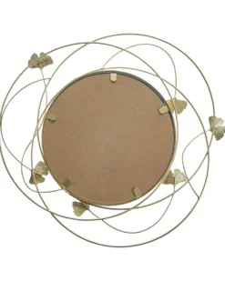 Lustro ścienne ANGLET 46 cm 49 cm Metal Złoty