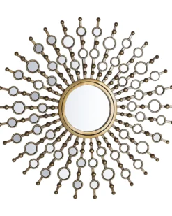Lustro ścienne BLOIS 70 cm 70 cm Metal Złoty