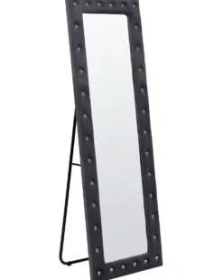 Lustro stojące ANSOUIS 150 cm Welur Ciemnoszary