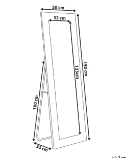 Lustro stojące ANSOUIS 150 cm Welur Granatowy